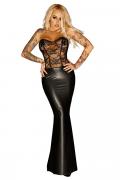 langes Kleid F140 von Noir Handmade Diva Collection