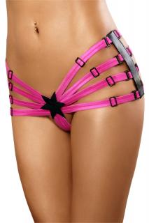 schwarz/pinker Star Panty von Lolitta