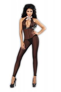 schwarzer Flash Bodystocking von Lolitta