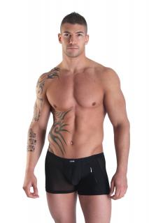 schwarzer Herren Boxer Open Heart von Look Me