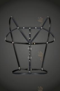 schwarzer Kunstleder Harness F173 von Noir Handmade B#tch Collection