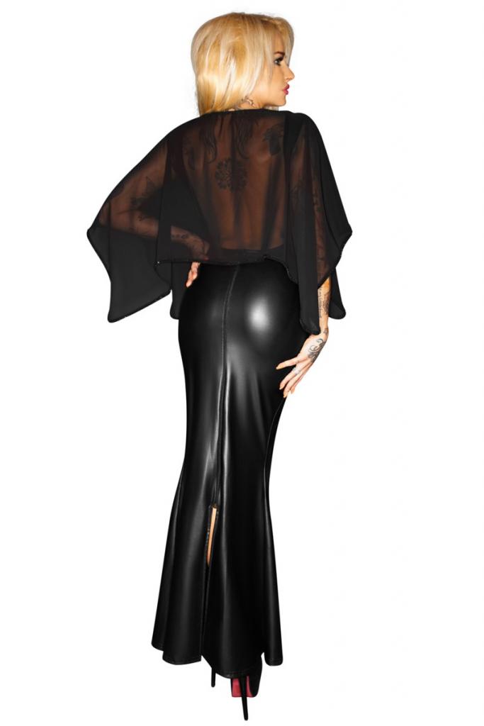 schwarzes langes Kleid F108 von Noir Handmade ImMoral ...