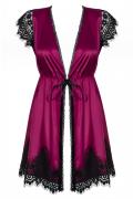 861-PEI-5 Peignoir magenta von Obsessive