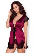 861-PEI-5 Peignoir magenta von Obsessive