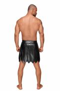 Ecoleather Gladiator Rock mit PVC Zierfalten H053 von Noir Handmade Decadence Collection