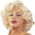 Perücke, Marylin, platinblond, 28cm lang