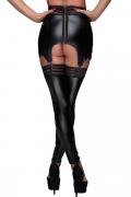 Powerwetlook Stockings mit elastischen Bändern F158 von Noir Handmade Muse Collection