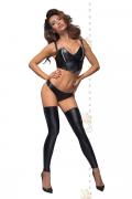 Powerwetlook Stockings und Panties mit silbernem Reißverschluss F163 von Noir Handmade B#tch Collection