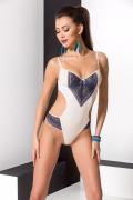 ecru/blauer Body Ivone von Passion