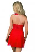 rotes Babydoll R-607 von Excellent Beauty