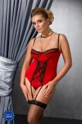 rotes Strapshemd Evane von Passion Plus Size