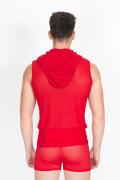 rotes V-Shirt Malibu 2 92-77 von Look Me