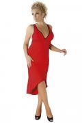 rotes langes Kleid M/1073 von Andalea