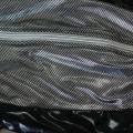 schwarze Wetlook Beinstulpen S/3046 mit silbernen Kragen von Andalea Dessous