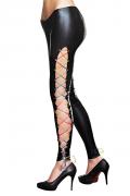 schwarze Wetlook Leggins Colorado von 7-Heaven