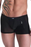 schwarzer Herren Boxer Open Heart von Look Me