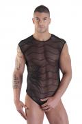 schwarzer Herren String-Body Mesh von Look Me