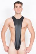 schwarzer Kunstleder-Body Risk 705-85 von Look Me