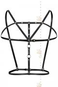 schwarzer Kunstleder Harness F173 von Noir Handmade B#tch Collection