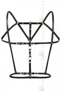 schwarzer Kunstleder Harness F173 von Noir Handmade B#tch Collection