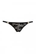 schwarzer String F120 von Noir Handmade ImMoral Kollektion