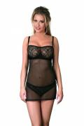 schwarzes Chemise D-303 von Excellent Beauty