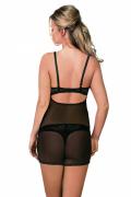 schwarzes Chemise D-303 von Excellent Beauty