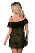 schwarzes Chemise D-310 von Excellent Beauty