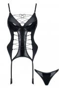 schwarzes Gorset Ruth von Demoniq Hard Candy Collection