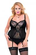 schwarzes Korsett 1852 von Softline Plus Size