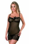 schwarzes Negligee D-304 von Excellent Beauty