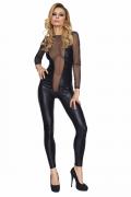 schwarzes Wetlook Catsuit Molina von 7-Heaven