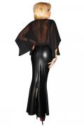 schwarzes langes Kleid F108 von Noir Handmade ImMoral Kollektion