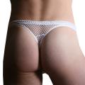 weißer Herren String Mesh von Look Me